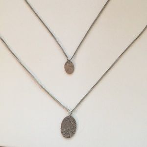 UO Silver layered necklace